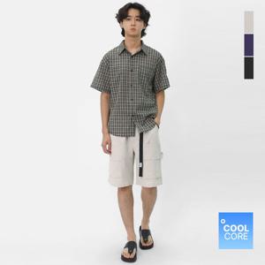 [스콰즈]스콰즈 남자 발수 스판 벨트 밴딩 쿨반바지 SIRP001