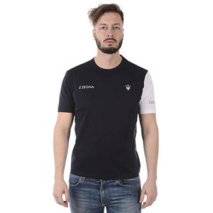 에르메네질도제냐 반팔 티셔츠 VP372ZZB640BLU 6Y4 BLUE