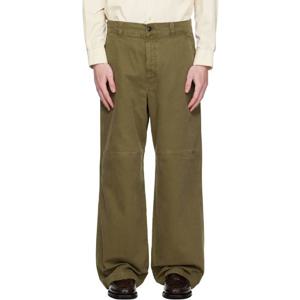 25 FW 호프 남성 카키 워크웨어 슬랙스 252995M191001