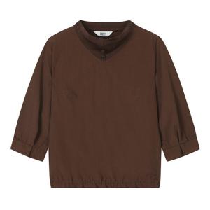 [베스띠벨리]버튼배색하이넥밴딩블라우스 BJBAH2404BR_DG