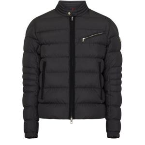 25 FW 몽클레어 Souillet 소우일렛 블랙 하이넥 모터사이클 보머 푸퍼 패딩