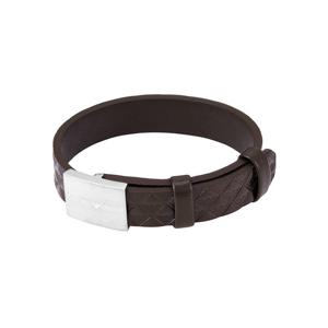 [공식본사정품] 아르마니 EGS3135040 레더 스트랩 가죽 팔찌