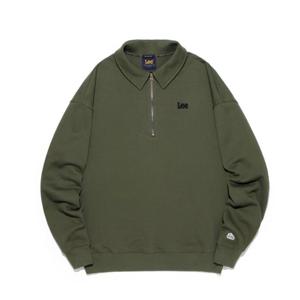 LEE 공용 트위치 하프집업 카라 맨투맨 B1 LE2303CR09 KH