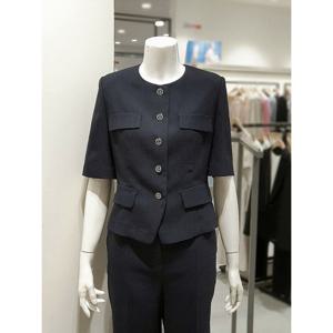 [KL][KL] 라운드 넥 플랩 장식 재킷 KWJKPG4000 (P003611279)