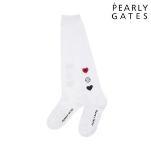 파리게이츠 (521E3SC201WH) 여성 스마일 하트 로고 니삭스