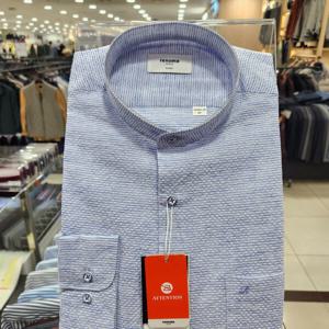 [레노마셔츠]린넨혼방 서커 차이나 카라 일반핏 ROSSG1457_DG