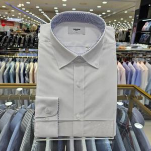 [레노마셔츠]긴소매 모달  스판 배색 슬림셔츠 RZRSLP105_JJ