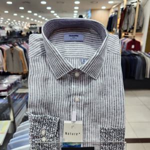 [레노마셔츠]빈티지 린넨 ST 슬림핏 RMSNC1258_DG