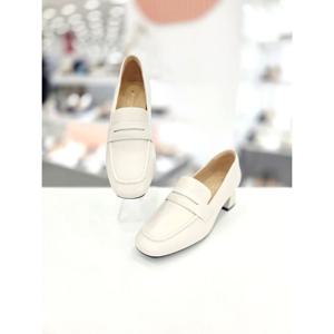 [탠디]심플 페니 블록힐 로퍼 X2HP50ZZ11 IVORY 1SA_OD