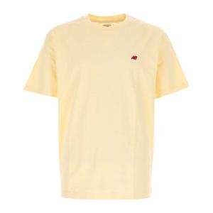 뉴발란스 라이트 옐로우 코튼 티셔츠 MT43543CAU CALCIUM