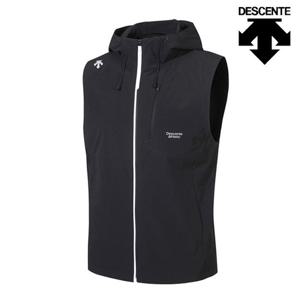 [데상트]데상트 아이스 경량 후드형 우븐 베스트 SP321TVE71BLK0