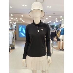 [파리게이츠] 25FW가을 여성 하트 포인트 카라 티셔츠 (521E3TO201BK)