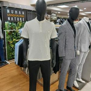 런던포그(계양) HL01 흰색차이나 티셔츠 LPATA12Z(06)