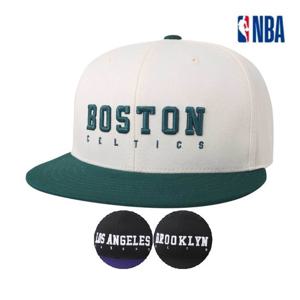 [엔비에이]남여공용 팀별 빅 레터링 투톤 어센틱 스냅백 모자 (N255AP641P)