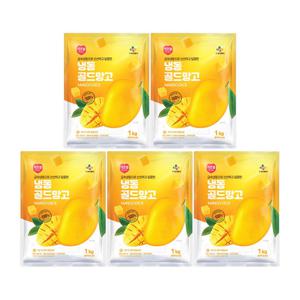 CJ프레시웨이 이츠웰 냉동골드망고1Kg x 5개
