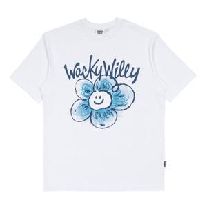 와키윌리 릴리 반팔 티셔츠 B1 WA2502ST06 WH BK