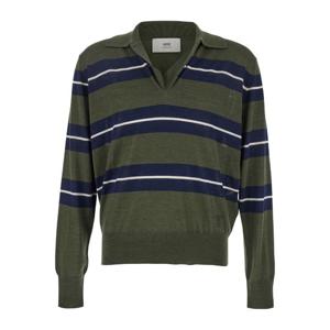 아미 올오버 스트라이프 모티프 그린 폴로 HPL376 KN00793765