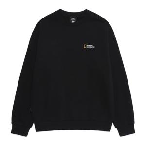 내셔널지오그래픽 N254USW902 트레져 컨셉 아이템 그래픽 기모 맨투맨 BLACK