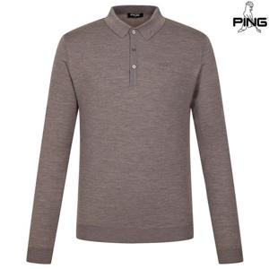 [양말증정]남성 울 베이직 카라 긴팔 니트 111E3SR001_BR