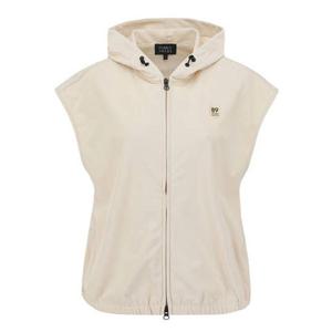 [파리게이츠] (521E3TSA22)여성 프린팅 백 메쉬 후드 집업 베스트