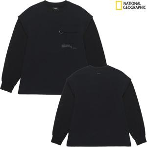 [내셔널지오그래픽키즈] 어드벤처 매너티 레이어드 우븐 맨투맨 K253USW220