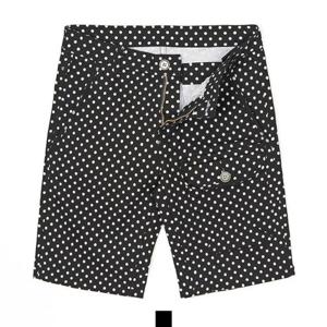 4부반바지 바캉스 도트 패턴 스판 반바지