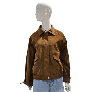 [에이비에프지]페이크 스웨이드 카라넥 점퍼 AGNZ4QL02J