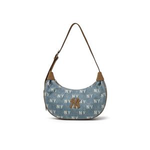 MLB  (3ABQMV55N-50BLL) 공용 모노그램 빈티지 데님 호보백