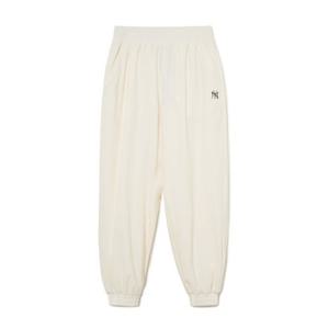 MLB바지 GQC 3FWPB2034-50CRS 여성 베이직 애슬레저 미디움로고 우븐 조거팬츠