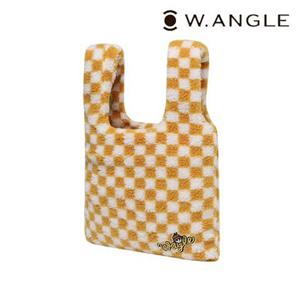 [와이드앵글]  WWU22P05Y7  여성 WG 플리스 체크백 (Mustard)