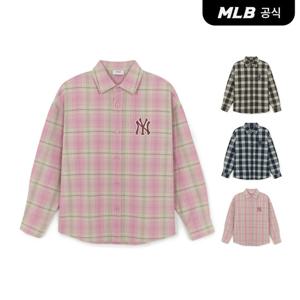 [MLB] 베이직 코튼 프랄렌 체크셔츠 (3 COLOR)