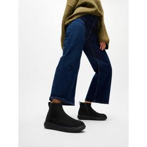 [핏플랍][삼성물산공식]여성 스웨이드 집업 앵클부츠_올 블랙 (FT59K2B115)