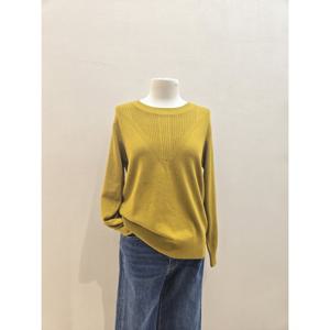 숲  (SB9LK31) 브이 짜임 라운드넥 니트