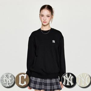 MLB 공용 베이직 스몰로고 맨투맨 티셔츠 (3AMTB0154)