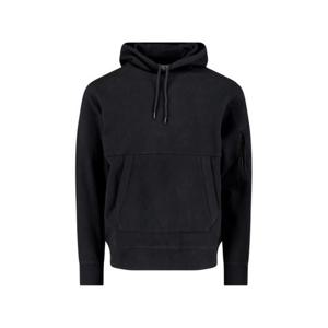 씨피 컴퍼니 다이애그널 레이즈드 플리스 렌즈 레귤러 핏 후드 티