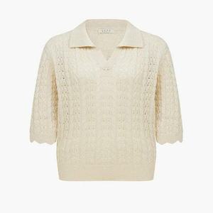 [린]MARIO아리 레이스 카라 니트 LCPOPH6200