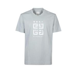 지방시 반팔 티셔츠 BM716G3YEL 456 MINERAL BLUE