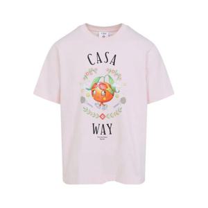 카사블랑카 반팔 티셔츠 MAW25JTS001 09 Pink