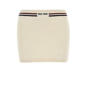 미우미우 스커트 MMG550SOOO1616 F0018 WHITE