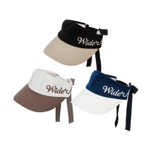 [와이드앵글] 여성 CO 빅 로고 배색 바이저 _WWU25C02