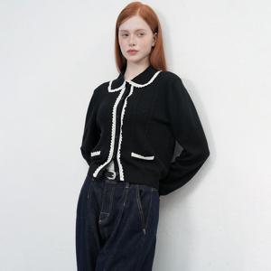 WOMAN 레이스 카라 가디건 [BLACK] / WBE3L04502