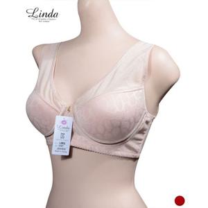 린다 BR0167 호피패턴 메쉬 몰드 조끼 날개 브래지어