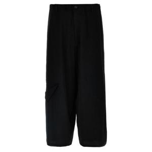 요지 야마모토 스트레이트 팬츠 HPP67500BLACK1 Black