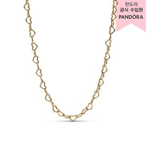 [판도라(주얼리)][백화점 보증서 제공] 링크드 하트 콜리어 네크리스 363334C00-45