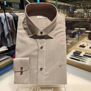 듀퐁셔츠 SE5FM21LS365SBW 컴포터블 착용감이 편한 스트라이프 스트레치 슬림 핏 셔츠