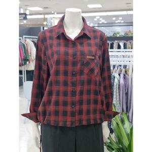 화이트호스 세이브존05 가을 체크 블라우스 A253210