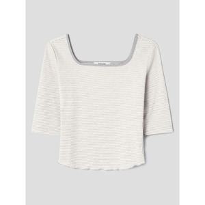 (125841MQ9A) [에잇세컨즈] 스트라이프 저지탑  베이지