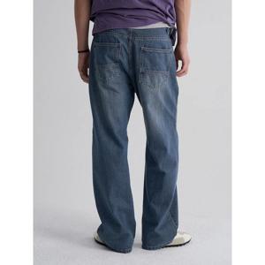 (265921APQR) [에잇세컨즈] 빈티지 절개 데님 팬츠  네이비