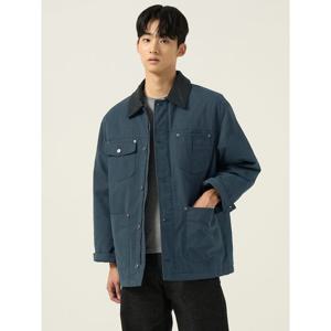 [빈폴멘] 레더 칼라 필드 재킷 - 네이비 (BC5938CP5R)