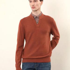 [인디안]롯데창원인디안/단정한 솔리드칼라 이중카라니트MIEBP4F8201